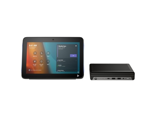 [A1ZB6AW#ABB] HP Mini IP Conference PC - Mini Desktop - Core i7 13700T / 1.4 GHz - vPro - RAM 16 GB - SSD 256 GB - NVMe - UHD Graphics 770 - 1GbE, 2.5GbE, Wi-Fi 6E, Bluetooth 5.3 - WLAN: 802.11a/b/g/n/ac/ax (Wi-Fi 6E)