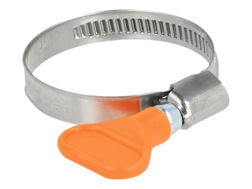 [19516] Delock Schlauchschelle - geeignet für 30 - 45 mm Schlauch - orange (Packung mit 5)
