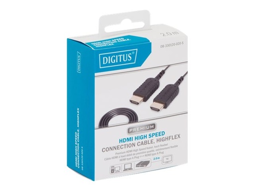 [DB-330120-020-S] DIGITUS HDMI High Speed Connection Cable - HDMI-Kabel