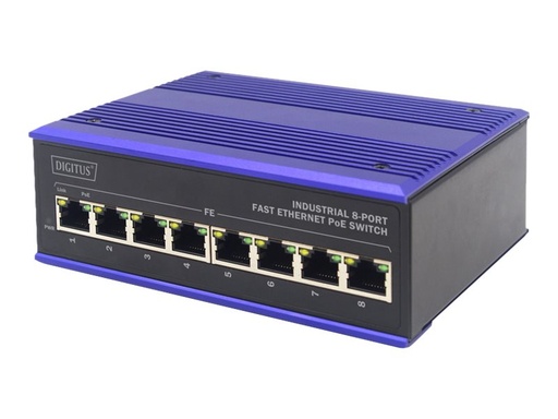 [DN-650108] DIGITUS Industrial - Switch - 8 x 10/100 (PoE)