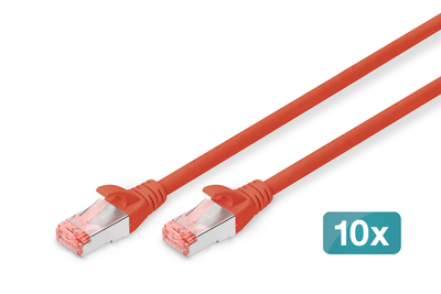 [DK-1644-0025-R-10] DIGITUS CAT 6 S/FTP Patchkabel, 10 Stück