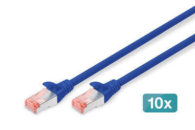 [DK-1644-010-B-10] DIGITUS CAT 6 S/FTP Patchkabel, 10 Stück