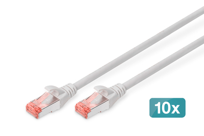 [DK-1644-020-10] DIGITUS CAT 6 S/FTP Patchkabel, 10 Stück