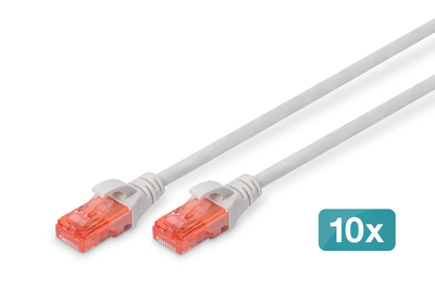 [DK-1617-005-10] DIGITUS CAT 6 U/UTP Patchkabel - LSZH, 10 Stück