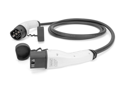 [DK-1P32-050] DIGITUS Verlängerungsnetzkabel - IEC 62196 Type 2 männlich Schutzkappe zu IEC 62196 Type 2 weiblich Schutzkappe