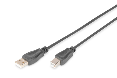 [AK-300105-005-S] DIGITUS USB-A  USB-B Anschlusskabel, 0,5m