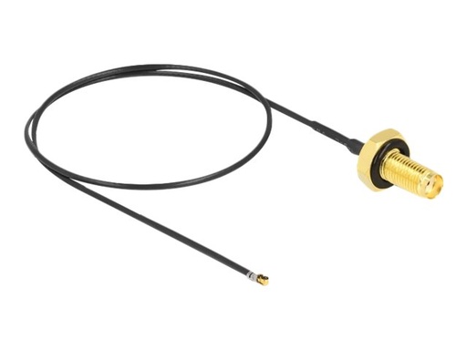 [12665] Delock Antennenkabel - SMA (W) Bulkhead zu MHF 4L LK (M)
