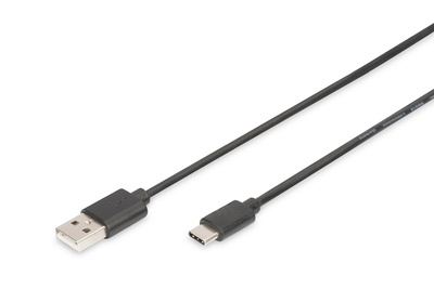 [AK-300154-010-S] DIGITUS USB-C Anschlusskabel, USB-A - USB-C