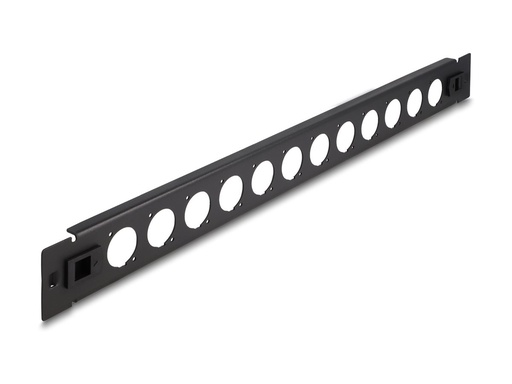 [66900] Delock Patchpanel (Blindblech) - D-Typ - Rack montierbar - Schwarz - 1U - 48.3 cm (19")