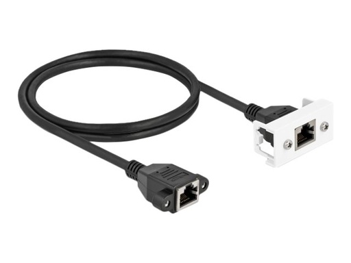 [87131] Delock Netzwerkkabel - RJ-45 (W) mit Muttern zu RJ-45 (W)