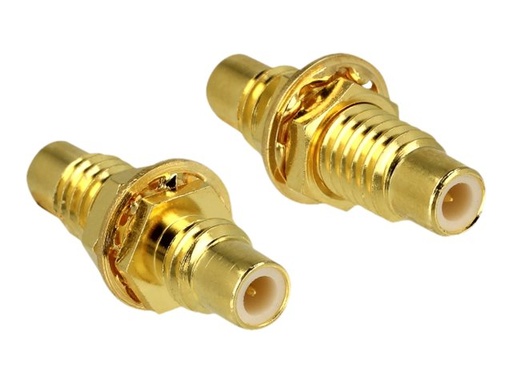 [65874] Delock RF-Adapter - SMC männlich zu SMC männlich Paneel montierbar