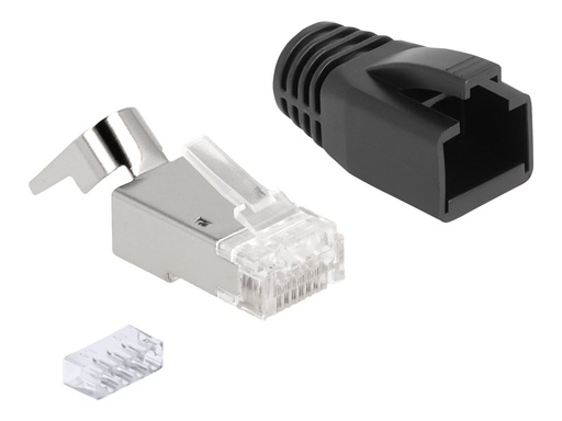 [66903] Delock Netzwerkanschluss - RJ-45 (M) - S/FTP - CAT 6a/7 (Packung mit 25)
