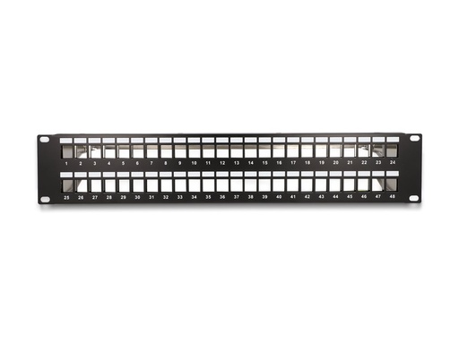[66878] Delock Patchpanel (Blindblech) - Schwarz - 2U - 48.3 cm (19")