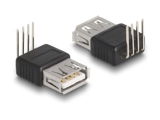 [66637] Delock USB-Adapter - 4-polig (M) gewinkelt zu USB (W)