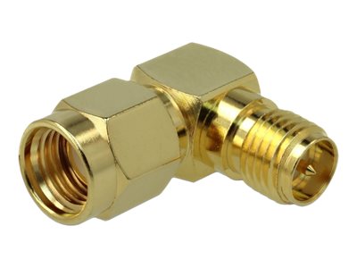 [89968] Delock Antennenadapter - RP-SMA (R) gewinkelt zu RP-SMA (S)