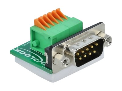 [66555] Delock Serieller Adapter - DB-9 (M) zu 6-poliger