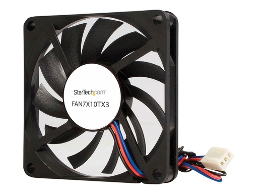 [FAN7X10TX3] StarTech.com 70mm Gehäuselüfter - Lüfter 7cm für PC Gehäuse mit 3-pin Molex Stecker (70mmx70mmx10mm)