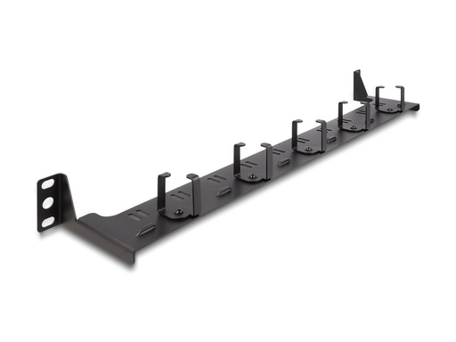 [66942] Delock Verlegetafel für Rack-Kabelmanagement - Schwarz - 1U - 48.3 cm (19")