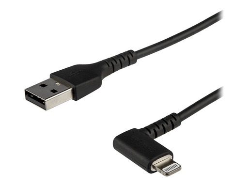 [RUSBLTMM2MBR] StarTech.com 2m USB-A auf Lightning-Kabel - 90° rechtwinkliges USB Typ-A auf Ladekabel - Synchronisationskabel - Apple MFi-zertifiziert iPad/iPhone 12 - Schwarz (RUSBLTMM2MBR)