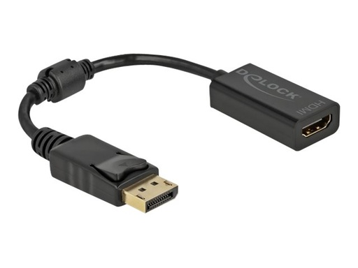 [61011] Delock Videoadapter - DisplayPort männlich Verriegelung zu HDMI weiblich