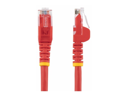 [N6PATC150CMRD] StarTech.com 1.5m CAT6 Ethernet Cable, 10 Gigabit Snagless RJ45 650MHz 100W PoE Patch Cord, CAT 6 10GbE UTP Network Cable w/Strain Relief, Red, Wiring is UL Certified/TIA - Category 6 - 24AWG (N6PATC150CMRD)
