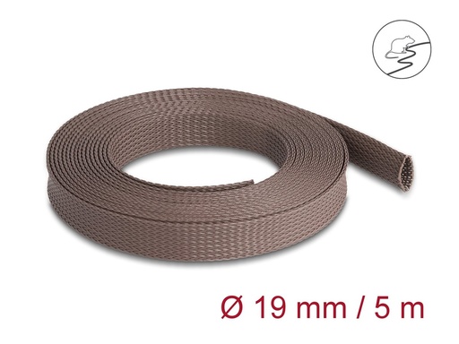[20905] Delock Kabelmanagement-Tülle - 19 mm, geflochten, nagerfest, dehnbar