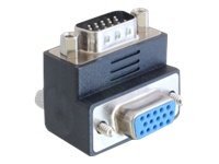 [65289] Delock Adapter VGA male / female 90° angled - VGA-Adapter - HD-15 (VGA)