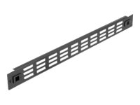 [66985] Delock Rackpaneel - mit Lüftungsschlitzen - Schwarz - 1U - 48.2 cm (19")