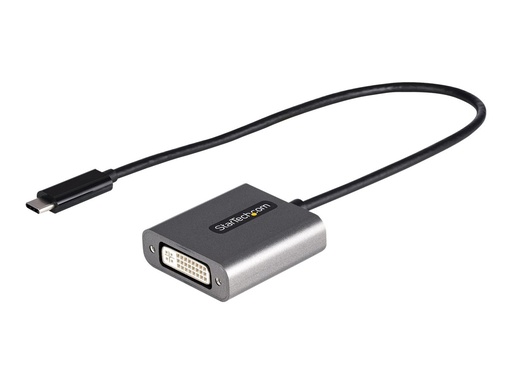 [CDP2DVIEC] StarTech.com StarTech USB-C auf DVI Adapter - 1920x1200p - USB-C zu DVI-D - USB-C Dongle - USB Typ C auf DVI Monitoradapter - Videokonverter - Thunderbolt 3 kompatibel - 30cm Kabel (CDP2DVIEC)