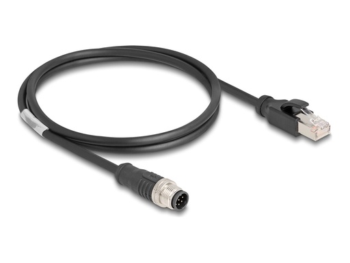 [80809] Delock Netzwerkkabel - 8-polig M12-A (M) zu RJ-45 (M)