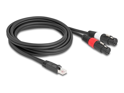 [88176] Delock DMX-Kabel - RJ-45 männlich zu XLR3 weiblich