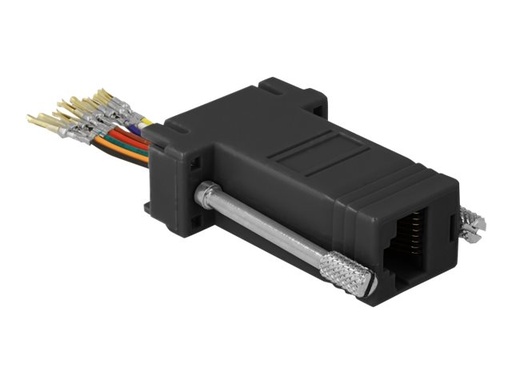 [66165] Delock Adapter Sub-D 9 pin female to RJ45 female Assembly Kit - Serieller Adapter - DB-9 (W)
