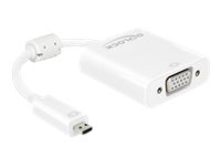 [65557] Delock Adapter HDMI Micro-D male > VGA female with Audio - VGA-Adapter - 19 pin micro HDMI Type D (M)