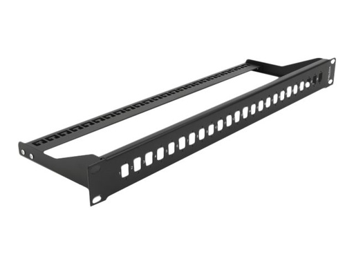 [43405] Delock Patchpanel (Blindblech) - Rack montierbar - Schwarz - 1U - 48.3 cm (19")