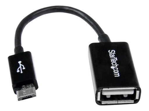 [UUSBOTG] StarTech.com 5in Micro USB to USB OTG Host Adapter - Micro USB Male to USB A Female On-The-GO Host Cable Adapter (UUSBOTG)
