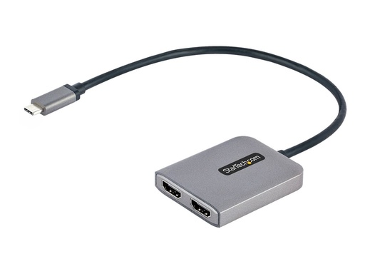 [MST14CD122HD] StarTech.com Startech 2-Port USB-C auf HDMI Adapter, MST Hub/Splitter, 4K 60Hz