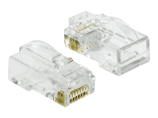 [86473] Delock Netzwerkanschluss - RJ-45 (M) - UTP - 5 - 6.5 mm - CAT 6 - durchsichtig (Packung mit 20)