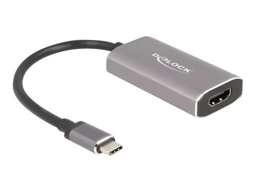 [62632] Delock Videoadapter - USB-C männlich zu HDMI weiblich - 20 cm - Grau - 8K60Hz (7680 x 4320)