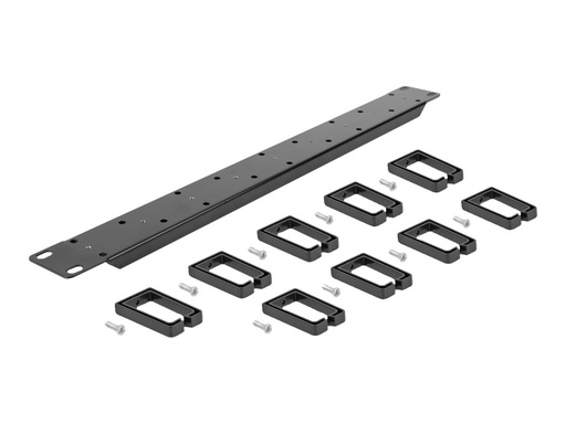 [66850] Delock Verlegetafel für Rack-Kabelmanagement - beidseitige Hakenanordnung mit 9 Haken (5 x vertikal, 4 x 45° geneigt)