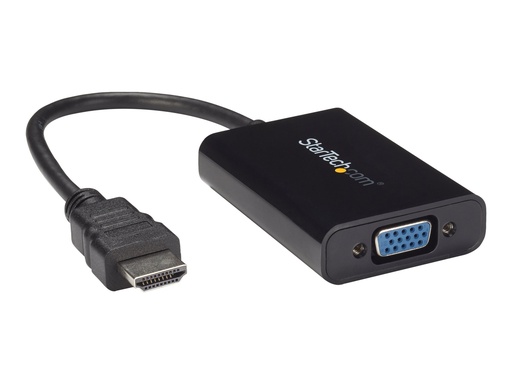 [HD2VGAA2] StarTech.com HDMI auf VGA Video Konverter / Wandler mit 2 Kanal Audio - hd zu VGA adapter 1080p - max. Auflösung 1920x1080 - Videoadapter - HDMI männlich zu HD-15 (VGA)