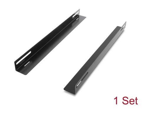 [66868] Delock Rack Bracket - 450 x 40 mm - Seite - Schwarz - 48.3 cm (19")