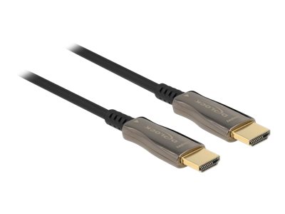 [84037] Delock HDMI-Kabel - HDMI männlich zu HDMI männlich - 15 m - Glasfaser - Schwarz - 8K60Hz (7680 x 4320)