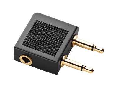 [14101-43] Jabra Flight - Audioadapter für Flugzeug - Mono Mini-Stecker männlich zu mini-phone stereo 3.5 mm weiblich - 90° Stecker (Packung mit 6)