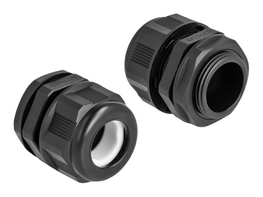 [60473] Delock Kabelverschraubung (M25) - Schwarz (Packung mit 2)