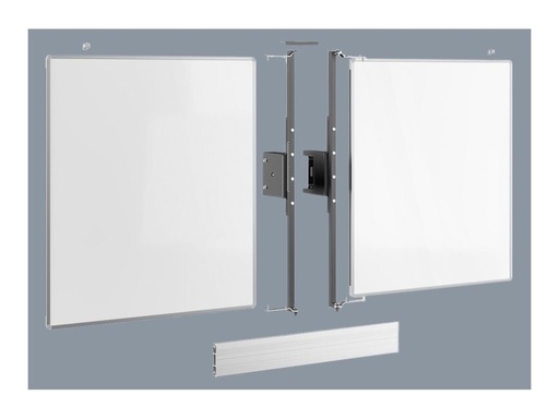 [RISE WBS65M] Optoma RISE - Whiteboard - Bodenaufstellung, Display-Liftwagen - 804 x 892 mm - weiß (Packung mit 2) - Optoma RISE - Whiteboard - Bodenaufstellung