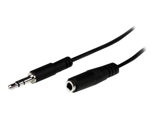 [MU1MMFS] StarTech.com 1m Slim 3,5mm Klinken Stereo Verlängerungskabel