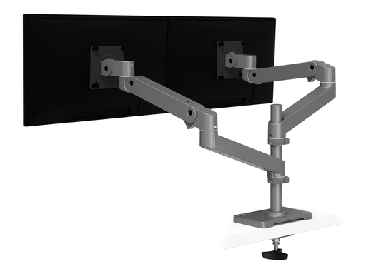 [45-710-293] Ergotron LX Pro - Befestigungskit (Doppelarm) - für 2 LCD-Displays - Lochplatte-Montage - Aluminium - Dunkelgrau - Bildschirmgröße: bis zu 61 cm (bis zu 24 Zoll)