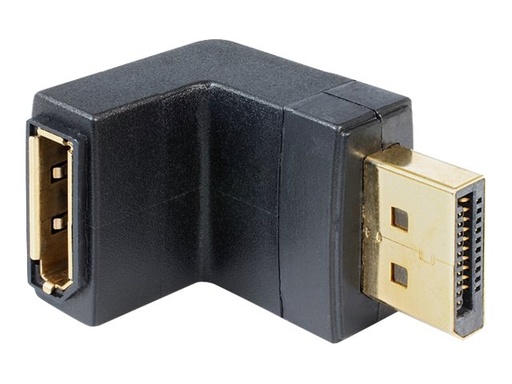 [65382] Delock Adapter DisplayPort Stecker > DisplayPort Buchse gewinkelt unten - DisplayPort-Adapter - DisplayPort (M)