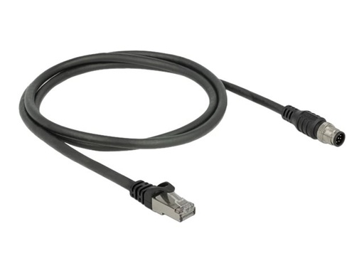 [84922] Delock Patch-Kabel - 8-polig M12 (M) zu RJ-45 (M)