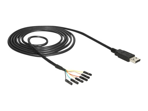 [83786] Delock Converter USB 2.0 > Serial-TTL 6 pin pin header connector individually 1.8 m (5 V)